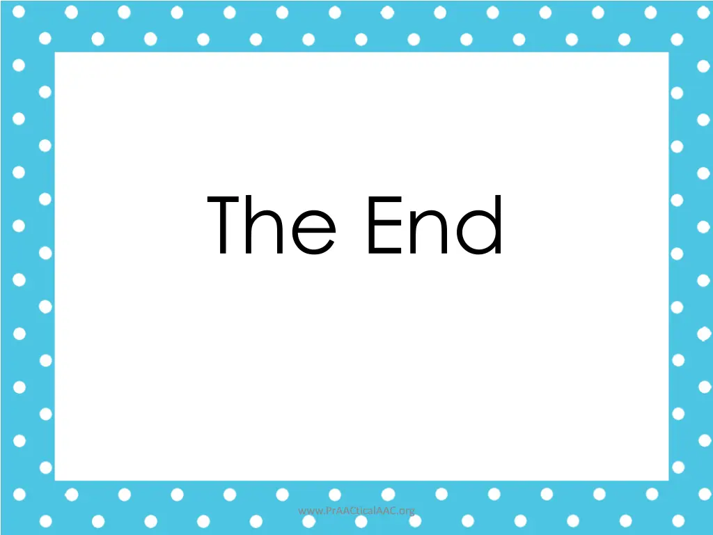 the end