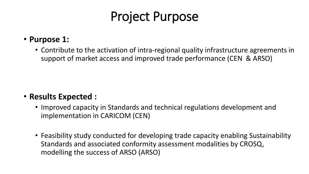 project purpose project purpose