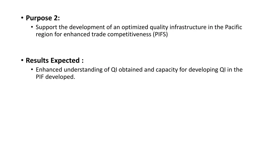purpose 2 support the development of an optimized