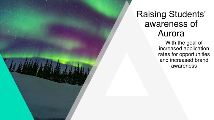 raising students awareness of aurora with