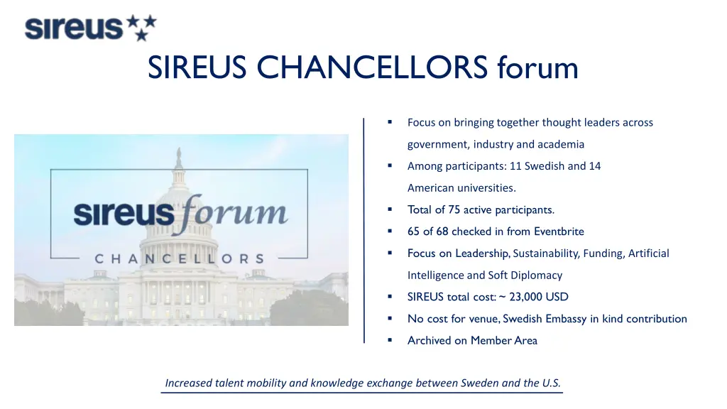 sireus chancellors forum