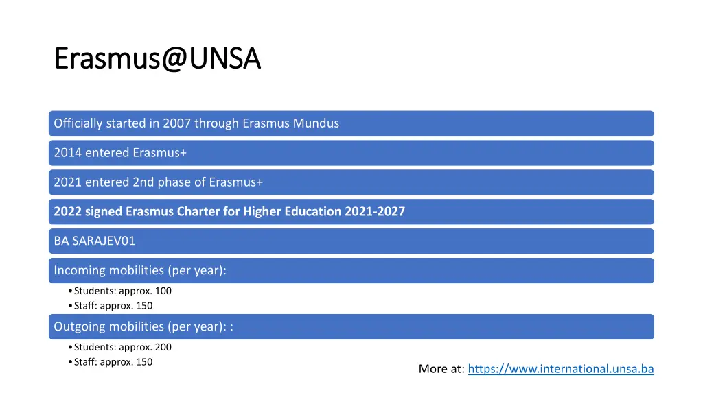 erasmus@unsa erasmus@unsa