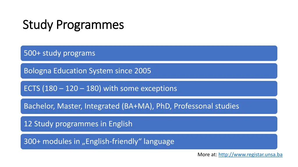 study programmes study programmes