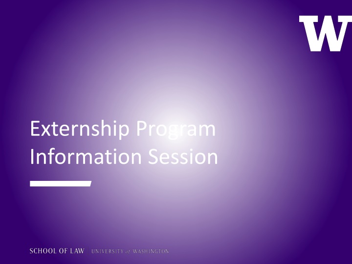 externship program information session