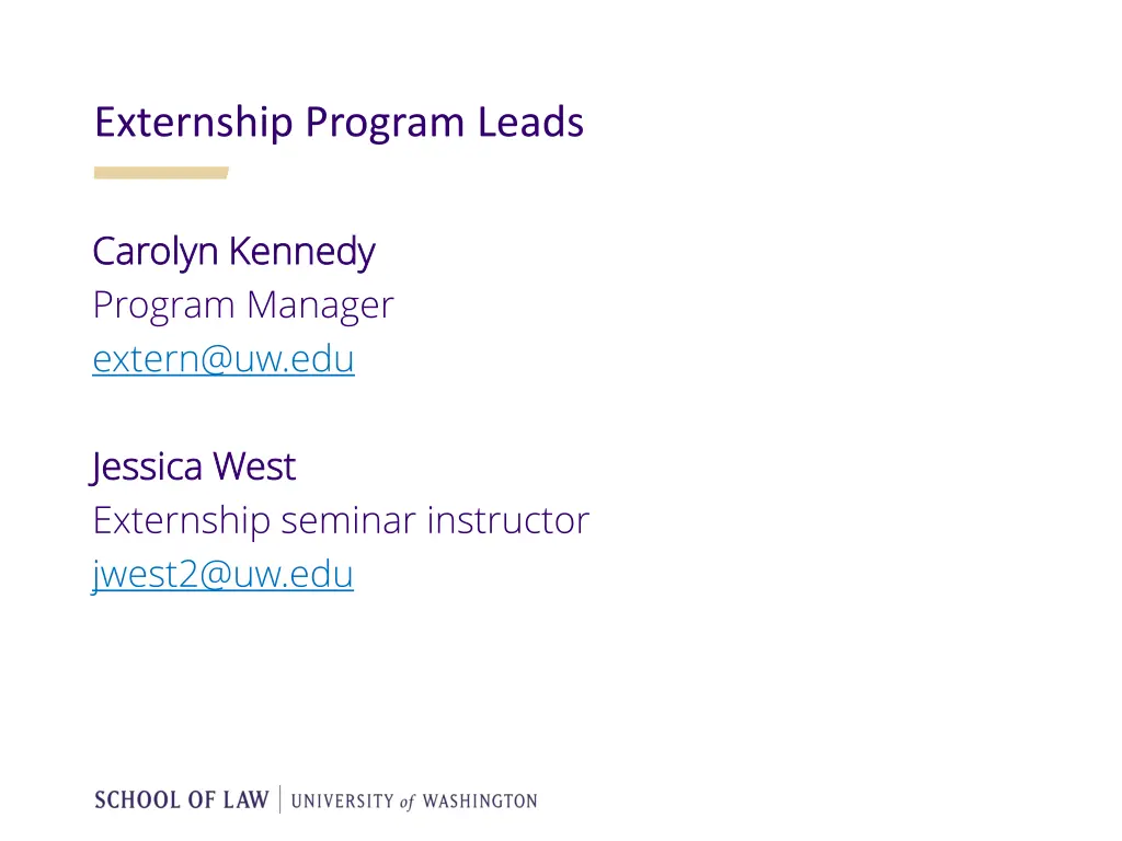 externship program leads