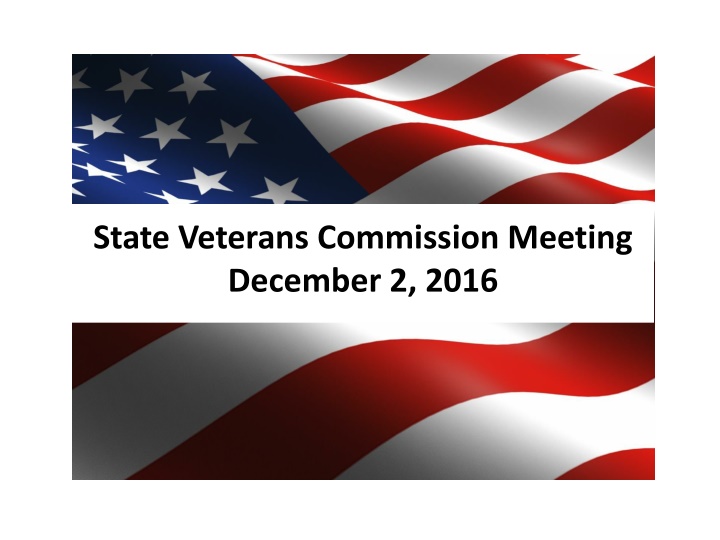 state veterans commission meeting december 2 2016