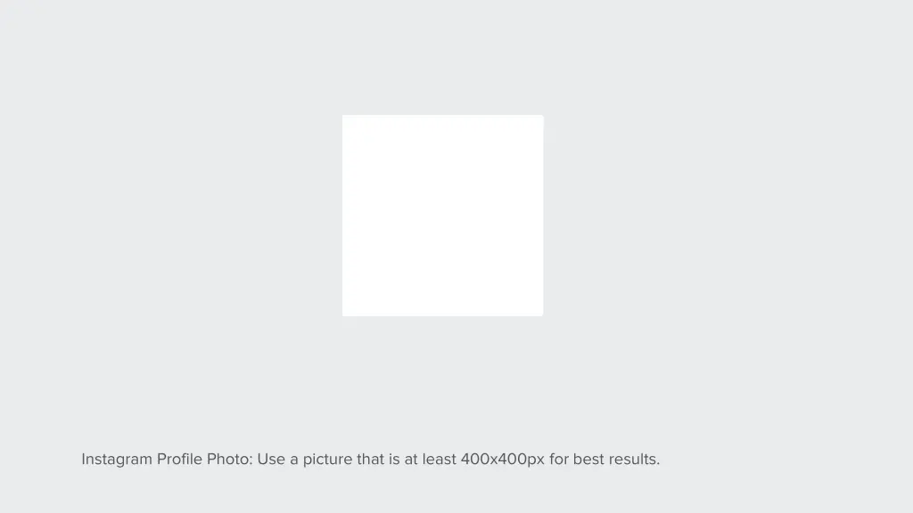 instagram profile photo use a picture that