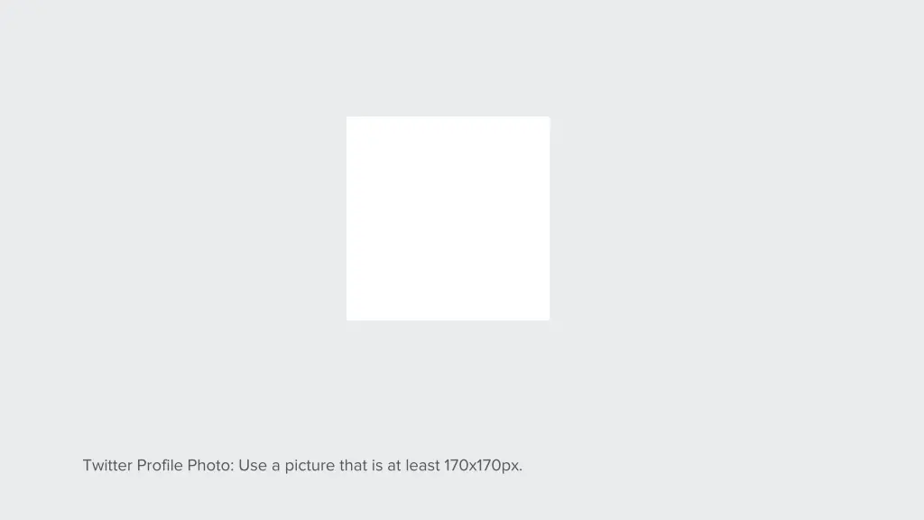 twitter profile photo use a picture that