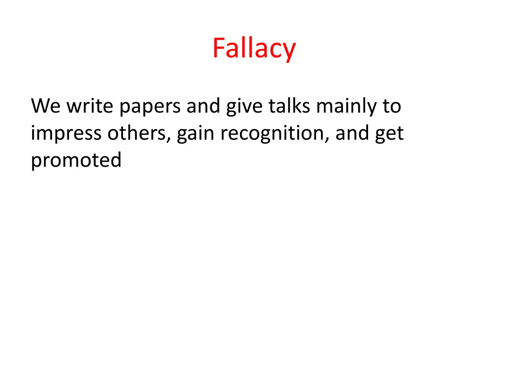 fallacy