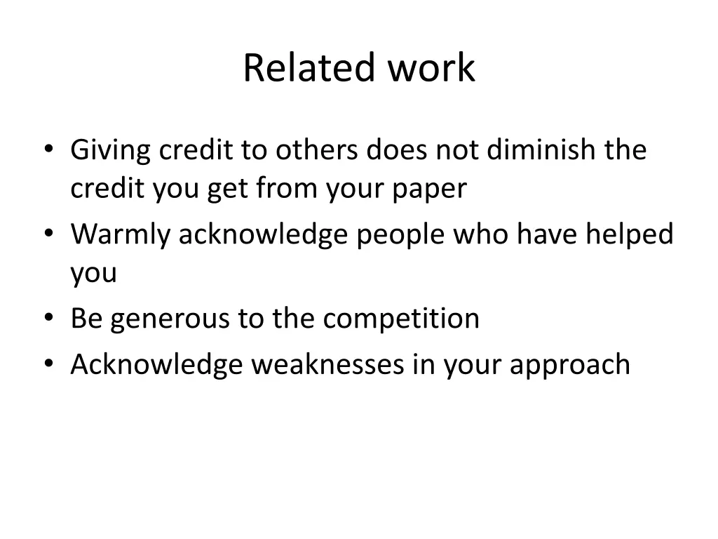 related work