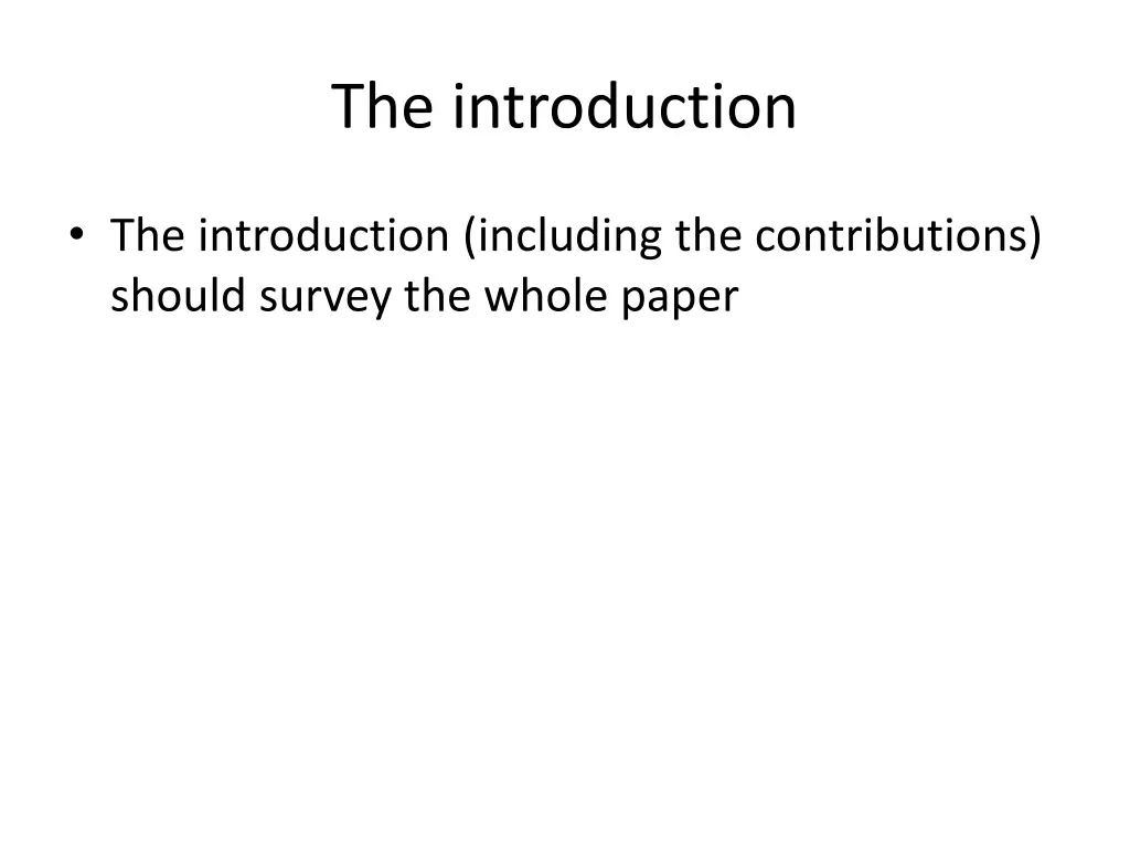 the introduction