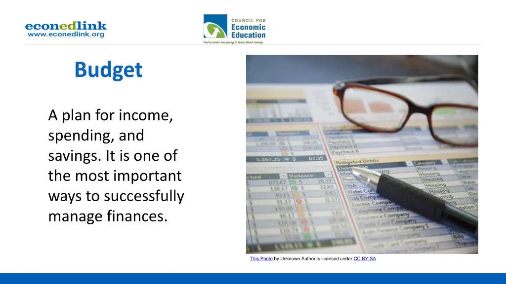 a plan for income spending and savings