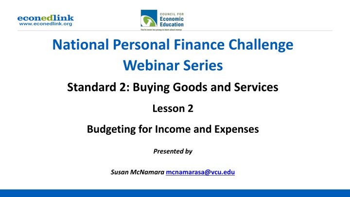 national personal finance challenge webinar series
