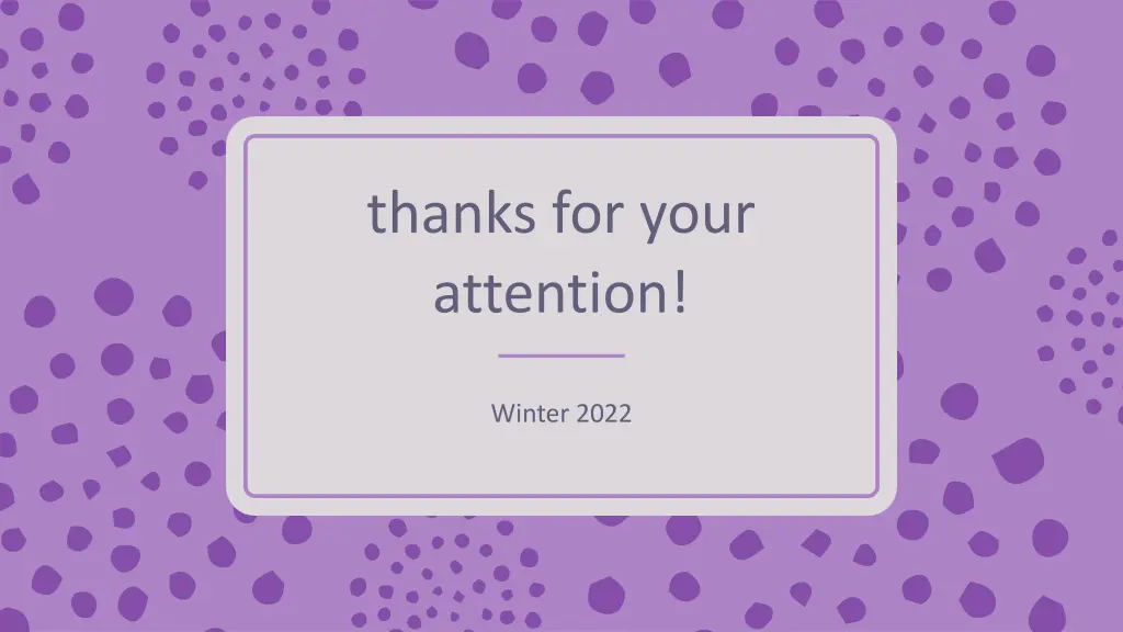 thanks for your attention