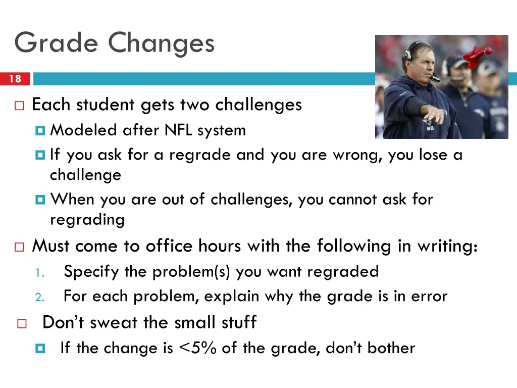 grade changes