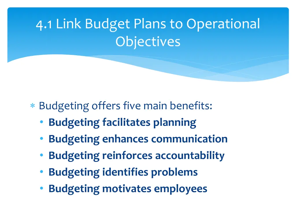 4 1 link budget plans to operational objectives