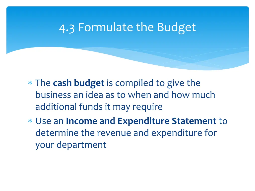 4 3 formulate the budget 2