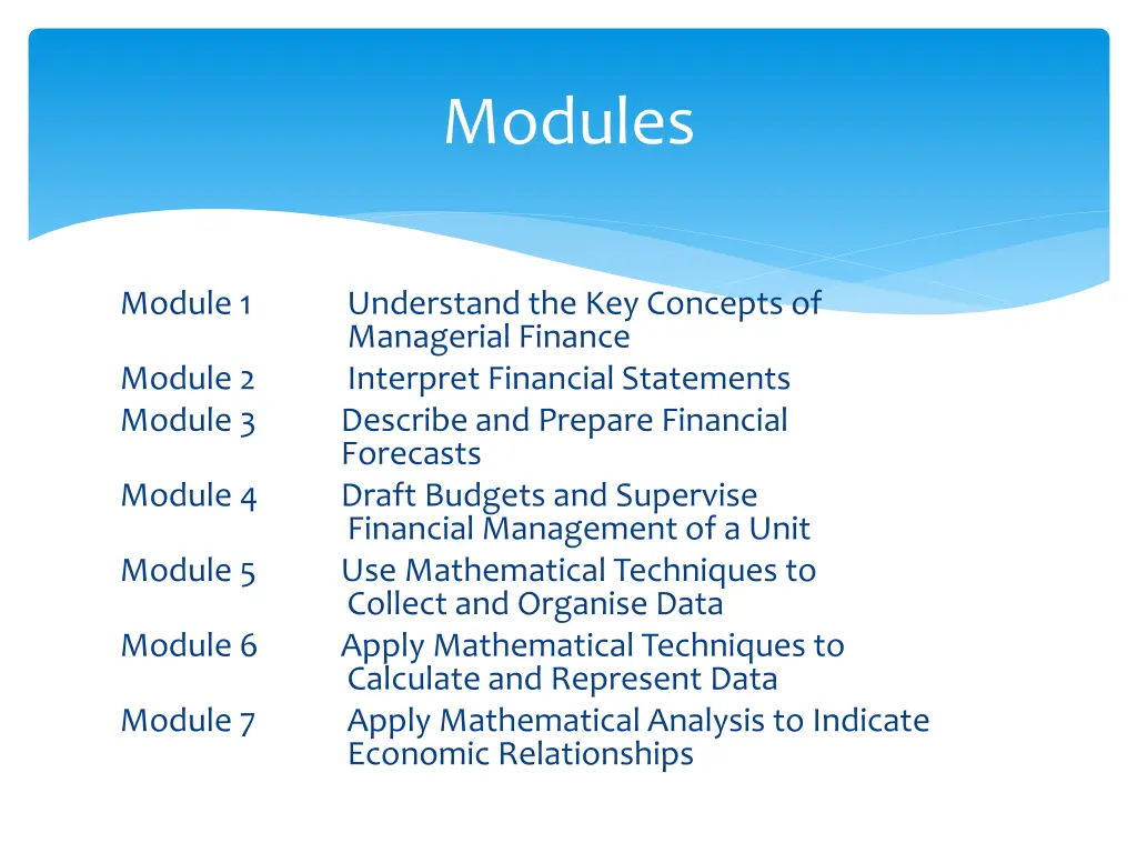 modules