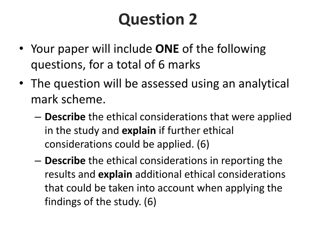 question 2