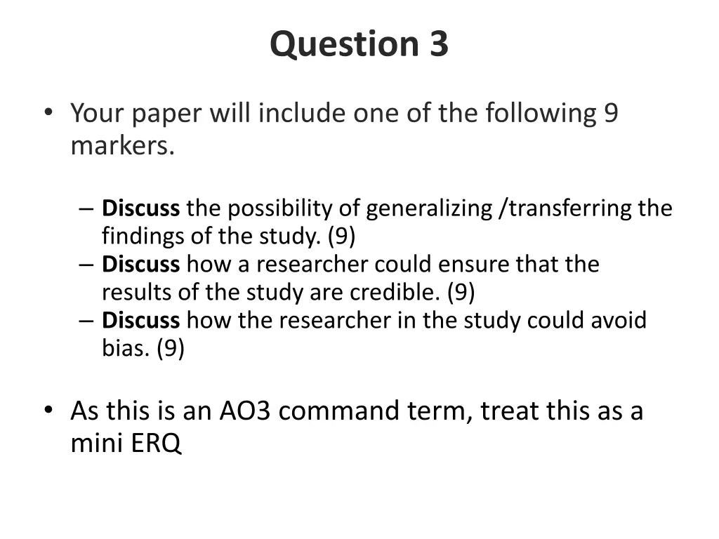 question 3