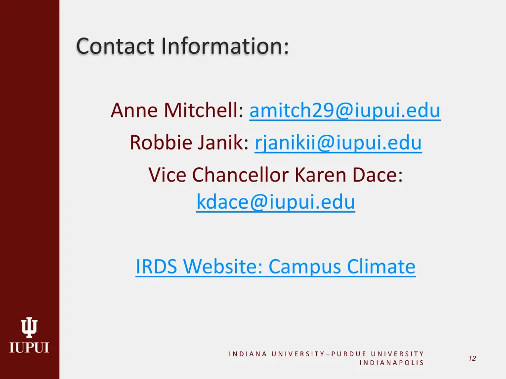 contact information