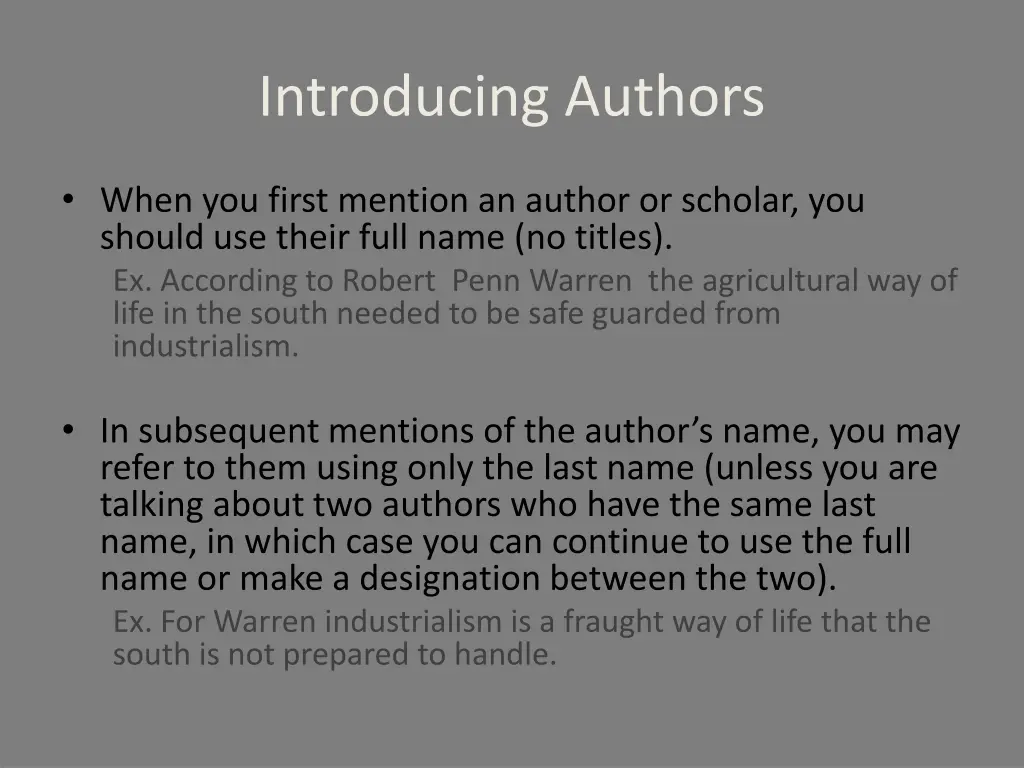 introducing authors