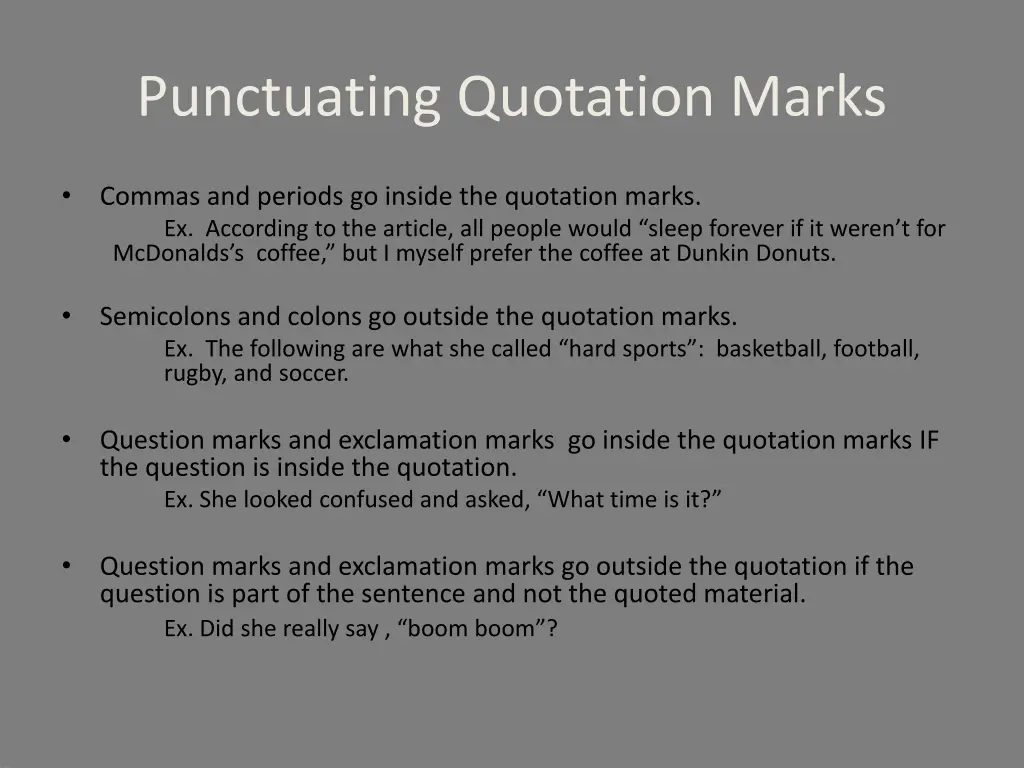 punctuating quotation marks