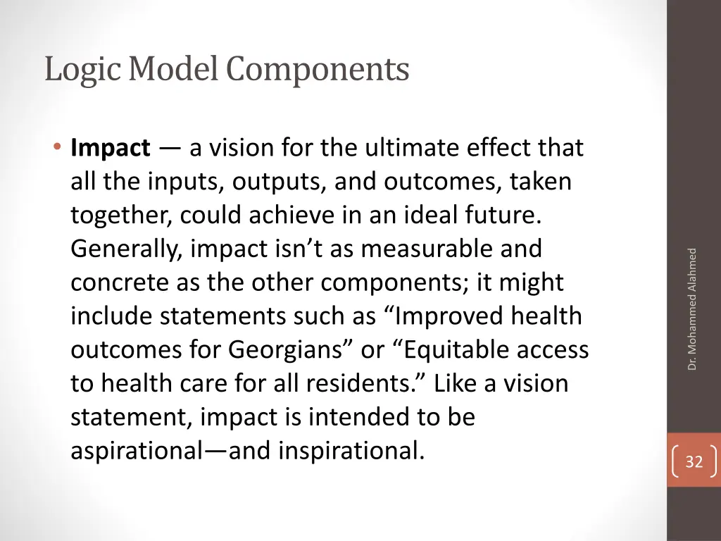 logic model components 2