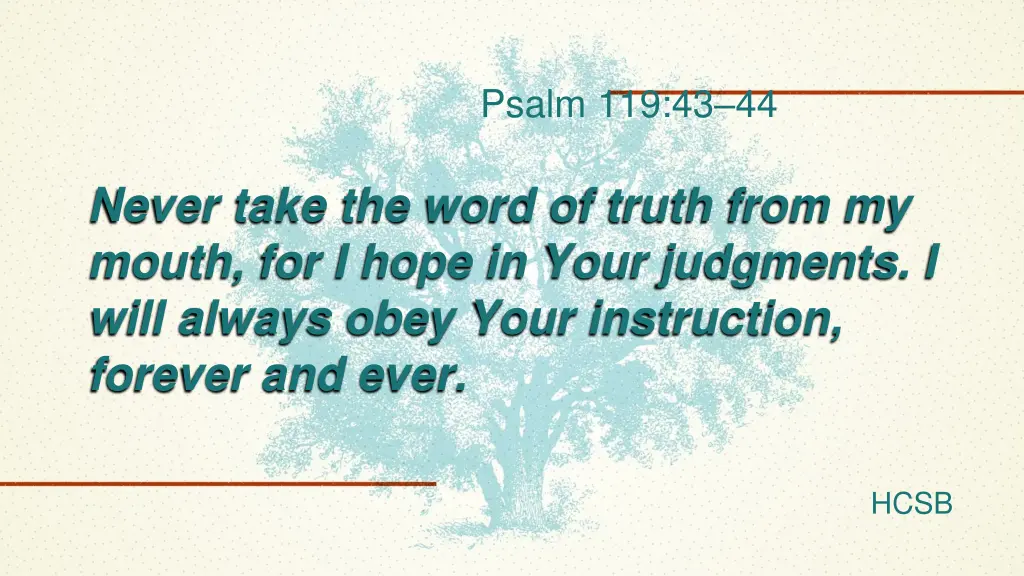 psalm 119 43 44