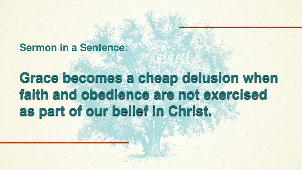 sermon in a sentence