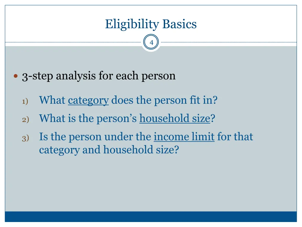 eligibility basics 1