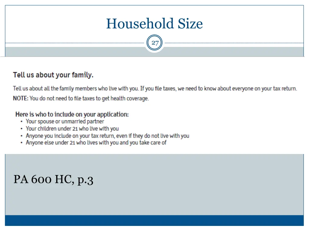 household size