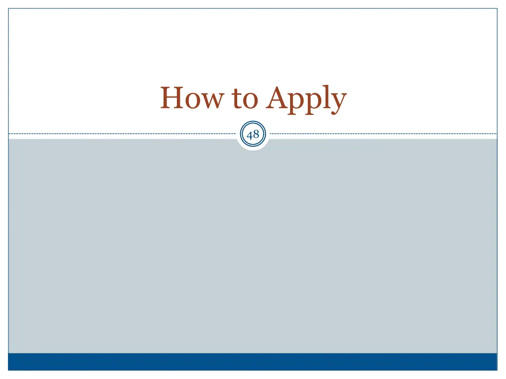 how to apply