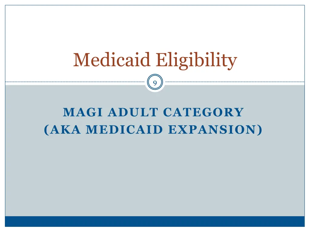 medicaid eligibility 1