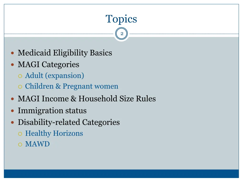 topics