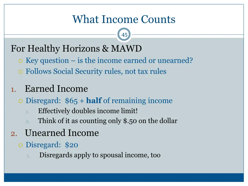 what income counts 2