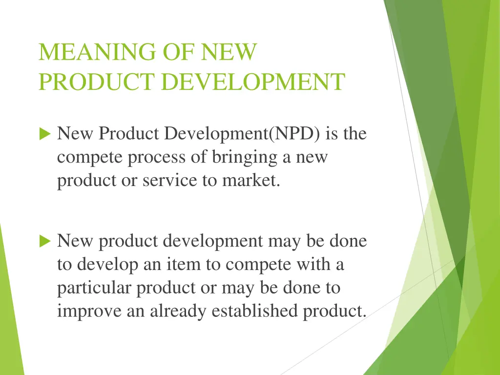 meaning of new product development