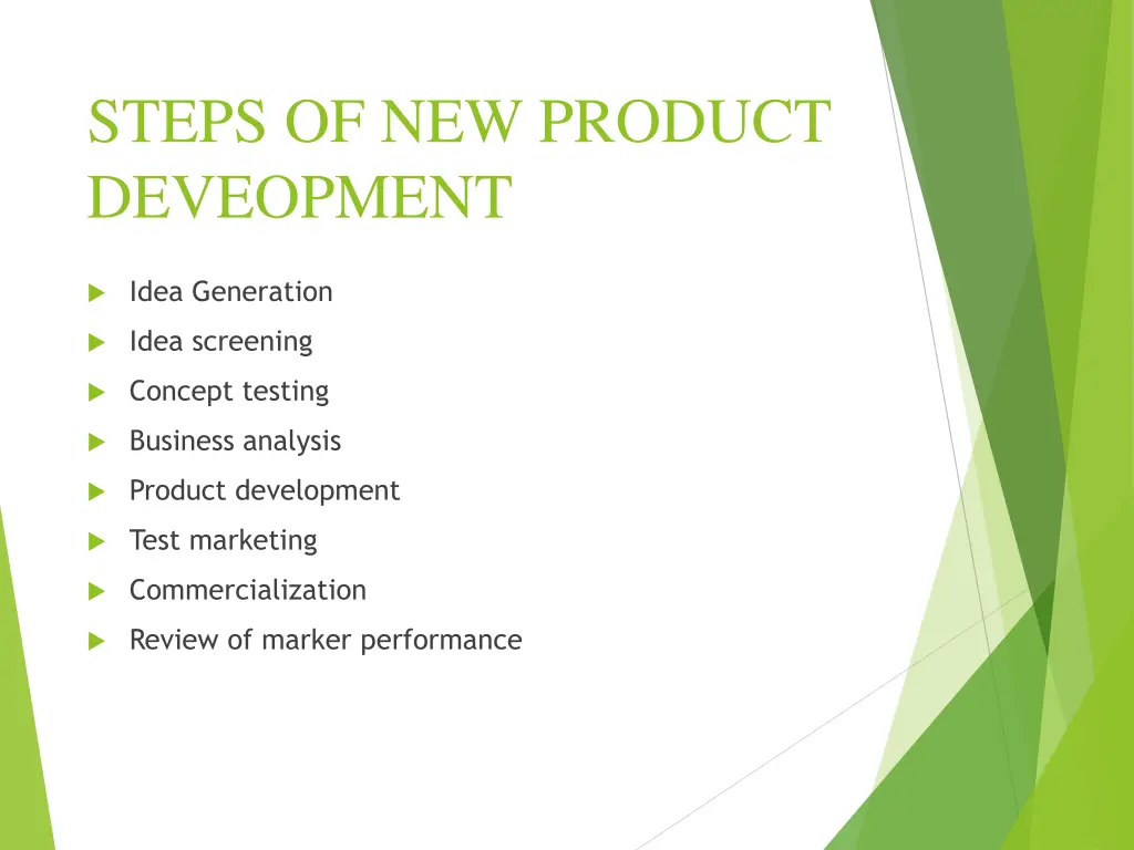 steps of new product deveopment