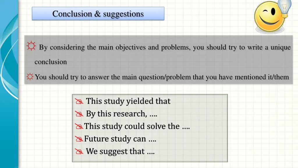 conclusion suggestions