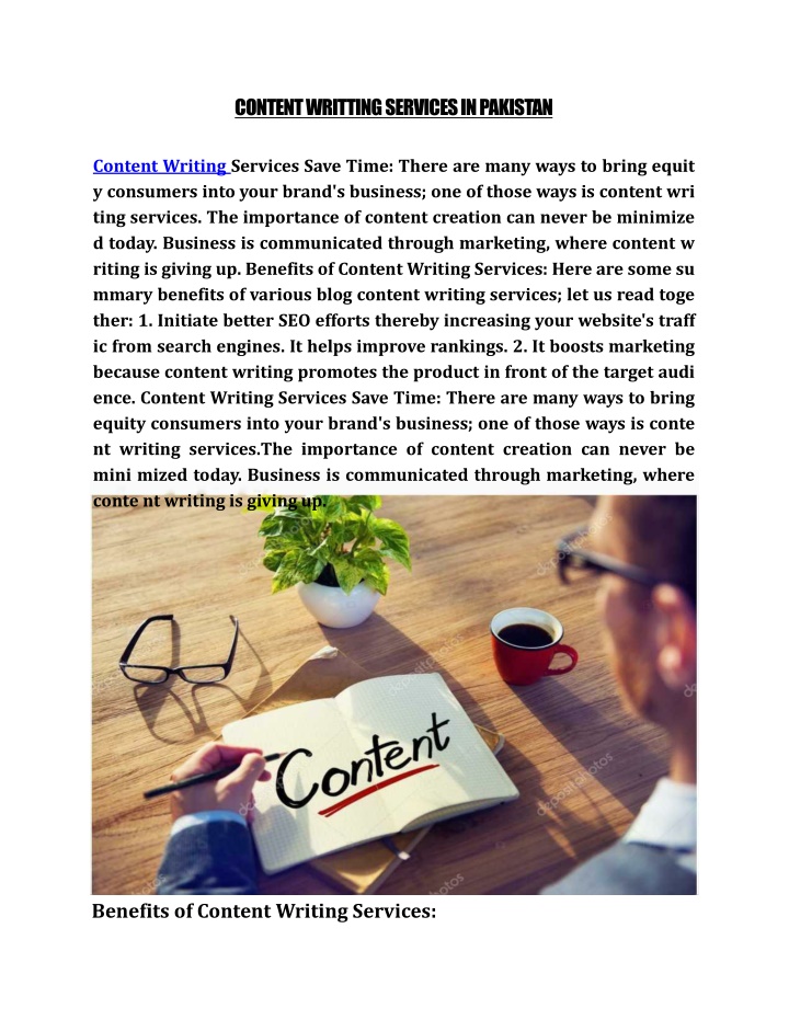 content writting services in pakistan