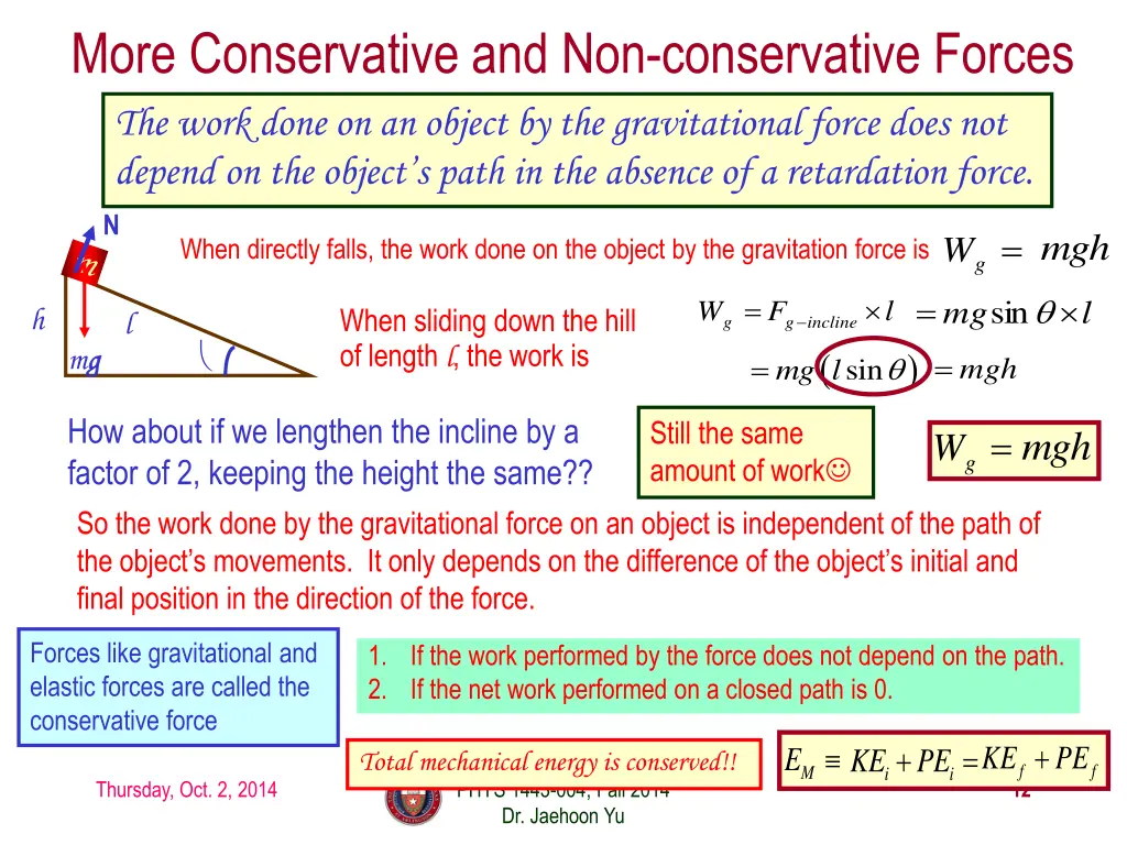 more conservative and non conservative forces