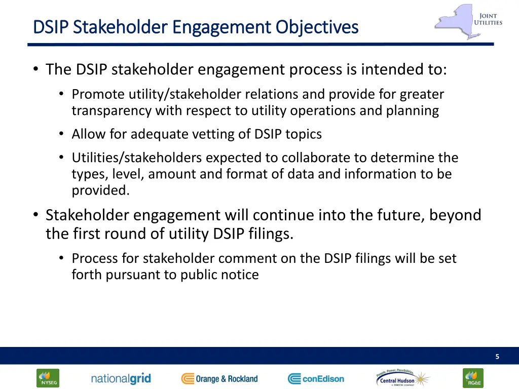 dsip stakeholder engagement objectives dsip