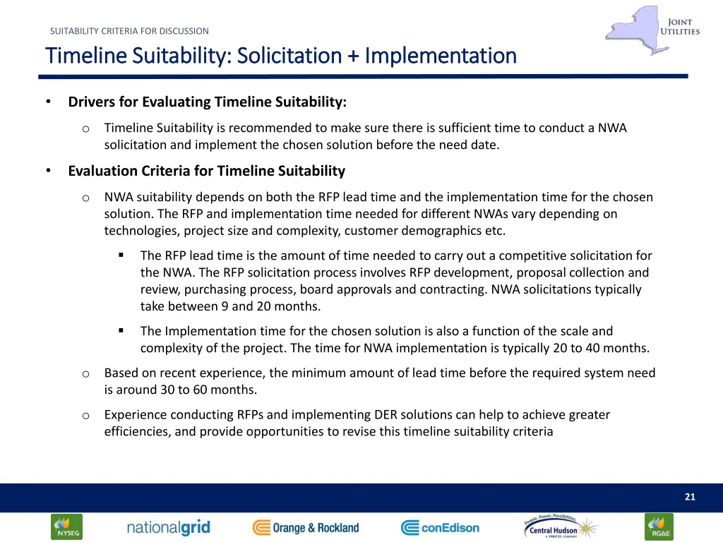 suitability criteria for discussion 7
