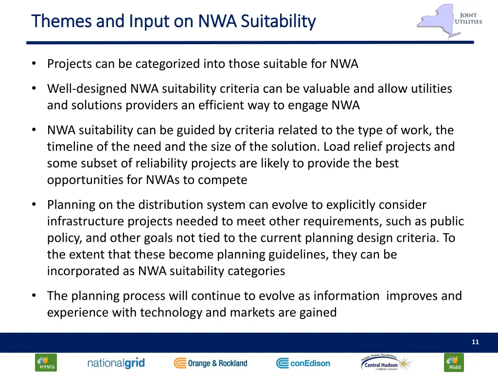 themes and input on nwa suitability themes