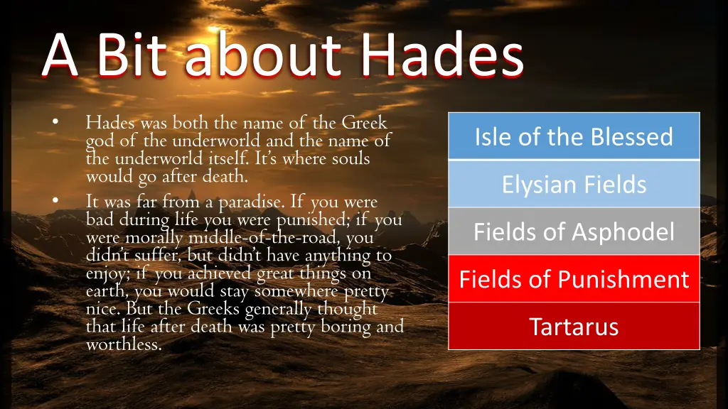 a bit about hades
