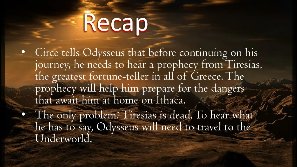 recap