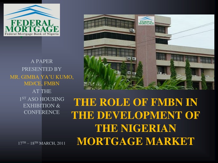a paper presented by mr gimba ya u kumo