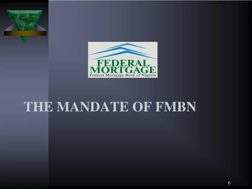 the mandate of fmbn