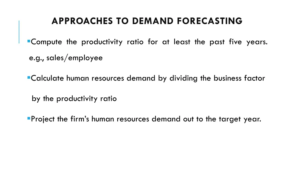 approaches to demand forecasting 1