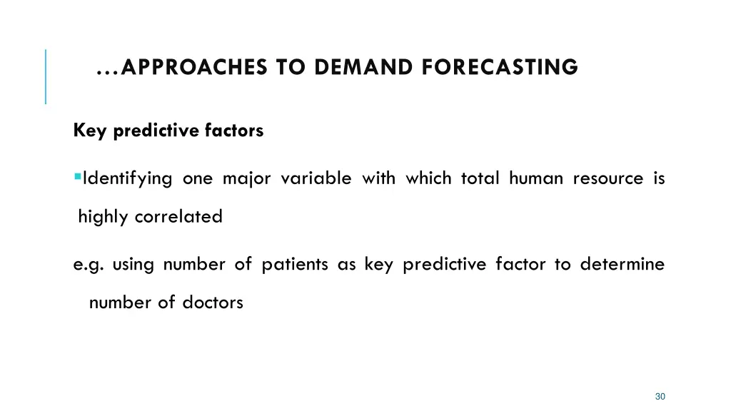 approaches to demand forecasting 2